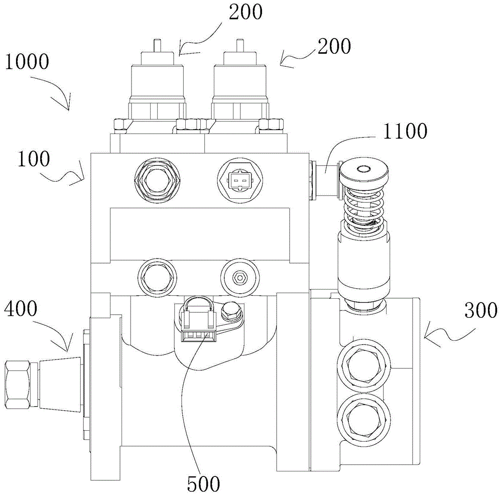 An in-line common rail oil supply pump for controlling low-pressure oil inlet