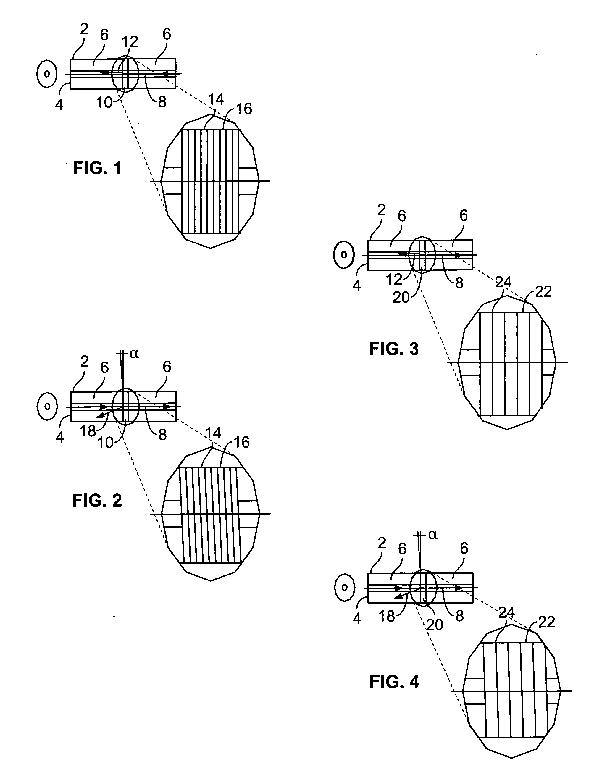 Grating like optical limiter