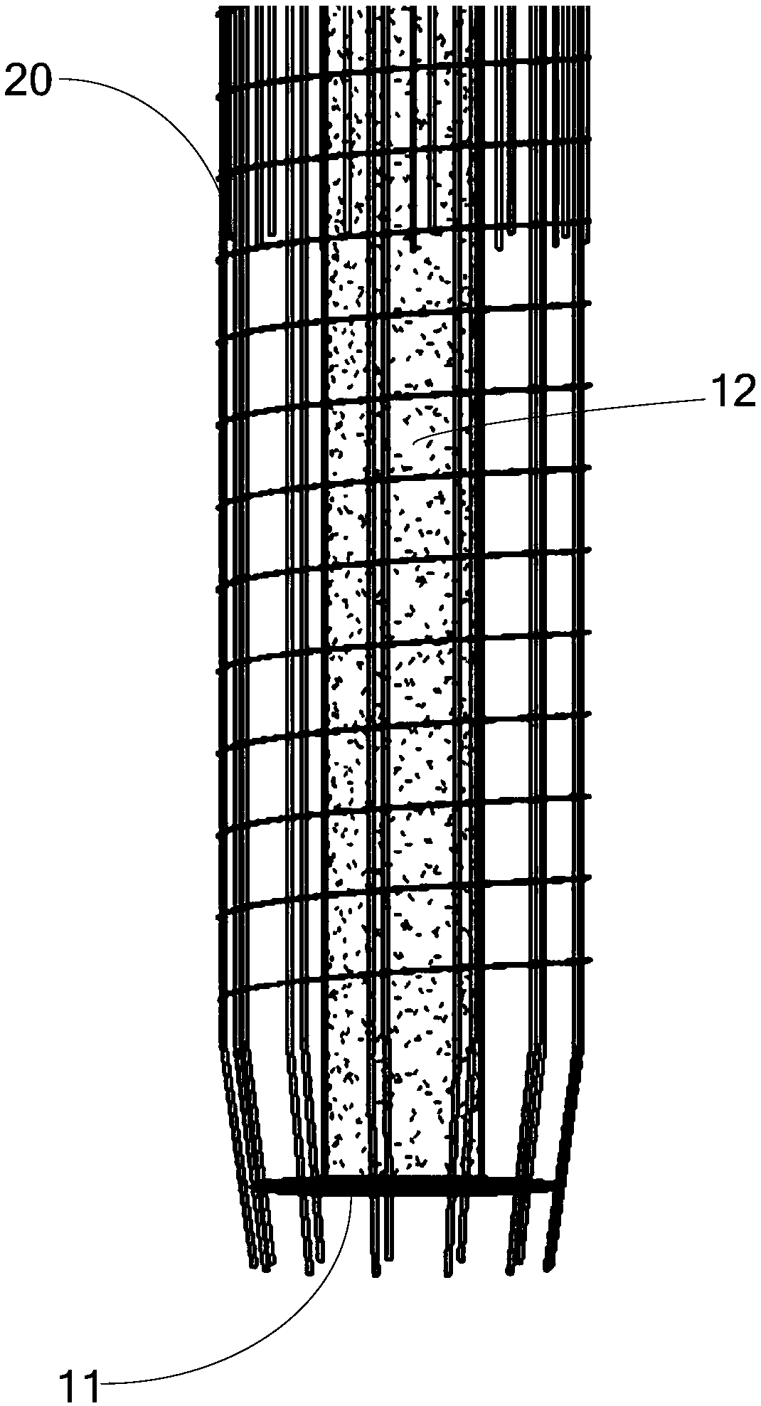 Pile-foundation steel reinforcement cage anti-floating device and anti-floating method