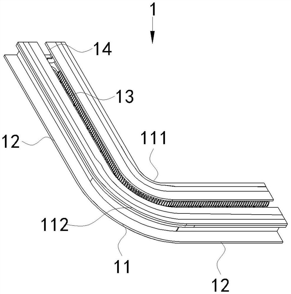 Walking cable arrangement structure of drill floor manipulator