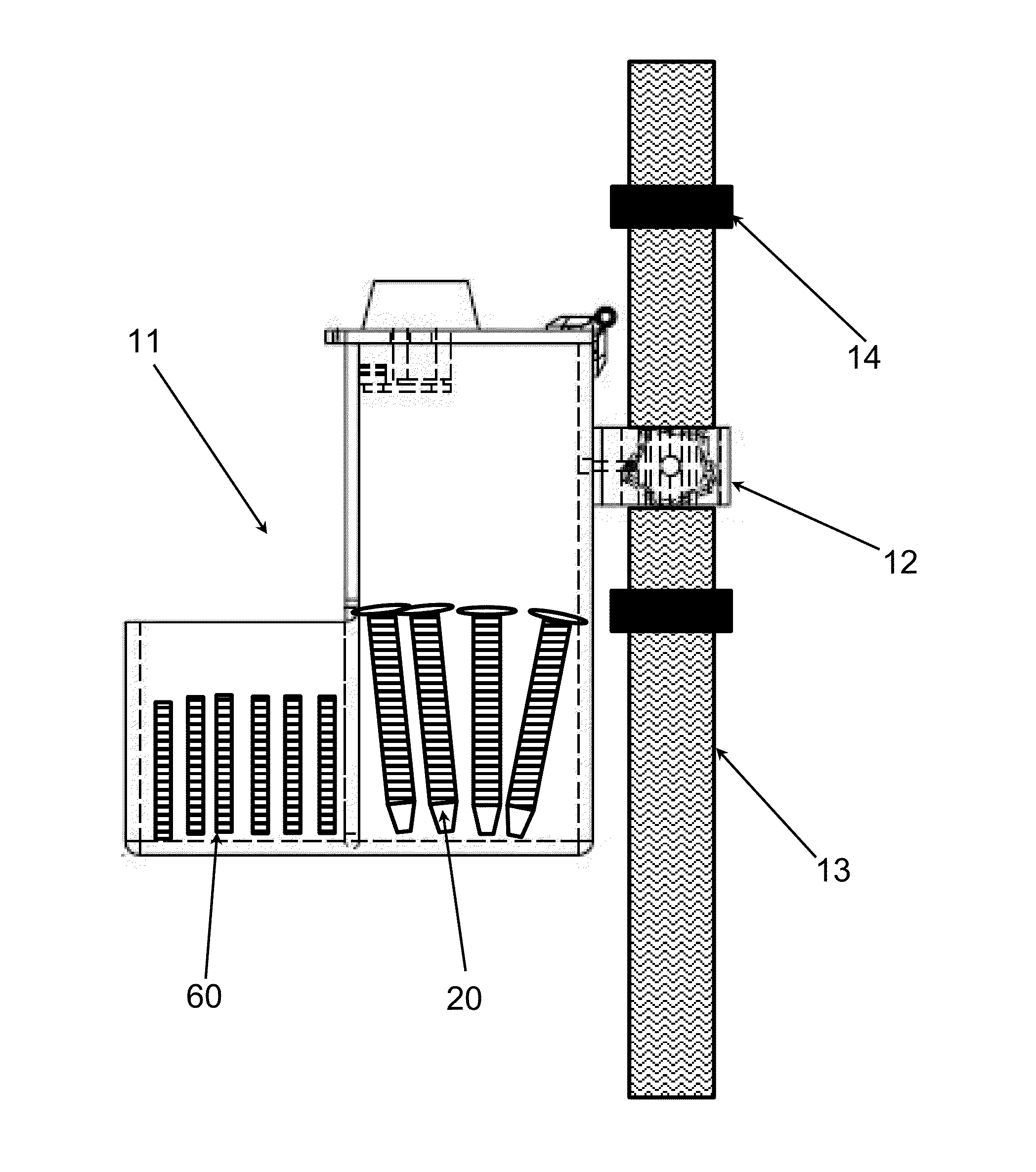 Infection Prevention System with IV Pole Flush and Swab Caddy