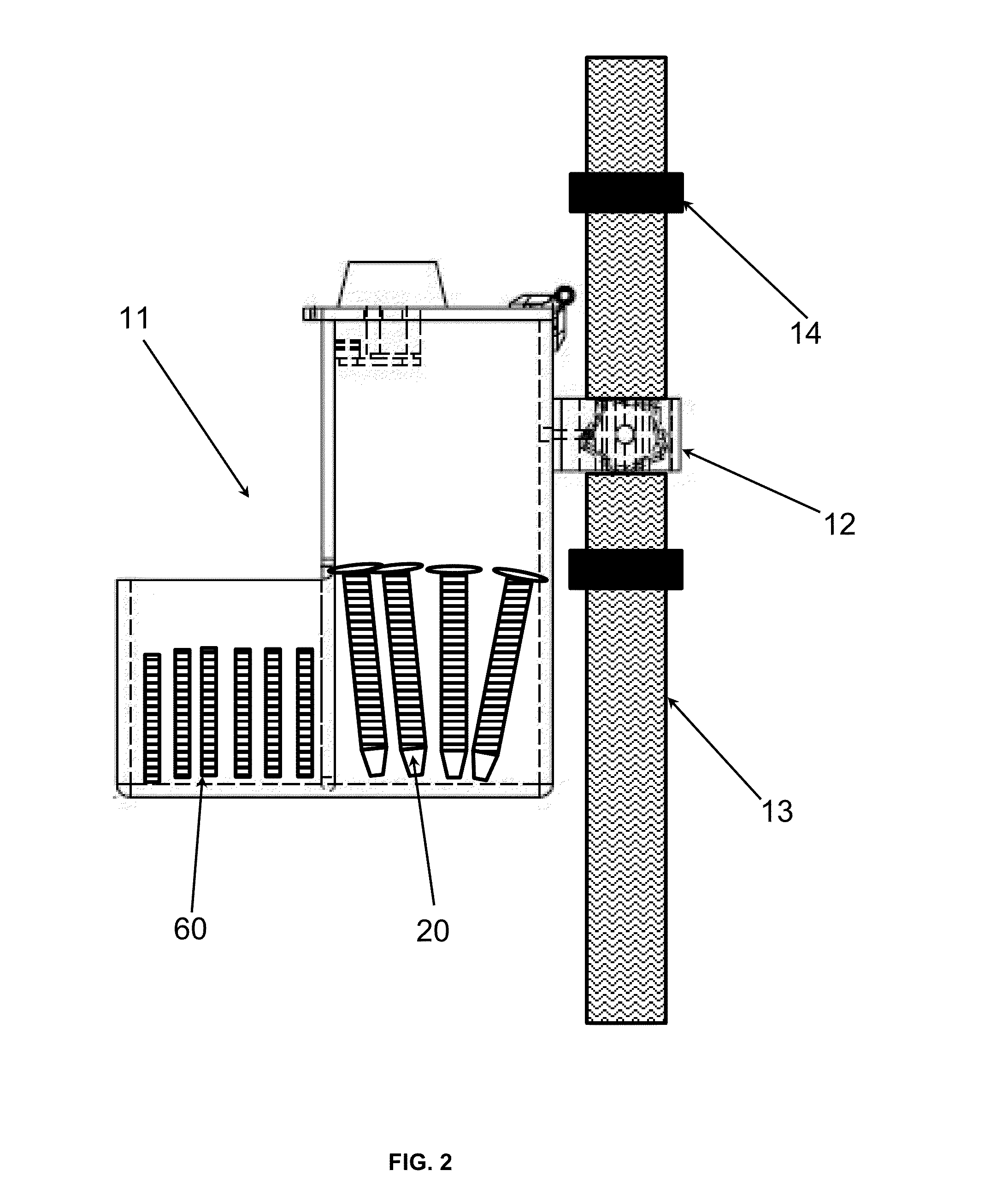 Infection Prevention System with IV Pole Flush and Swab Caddy