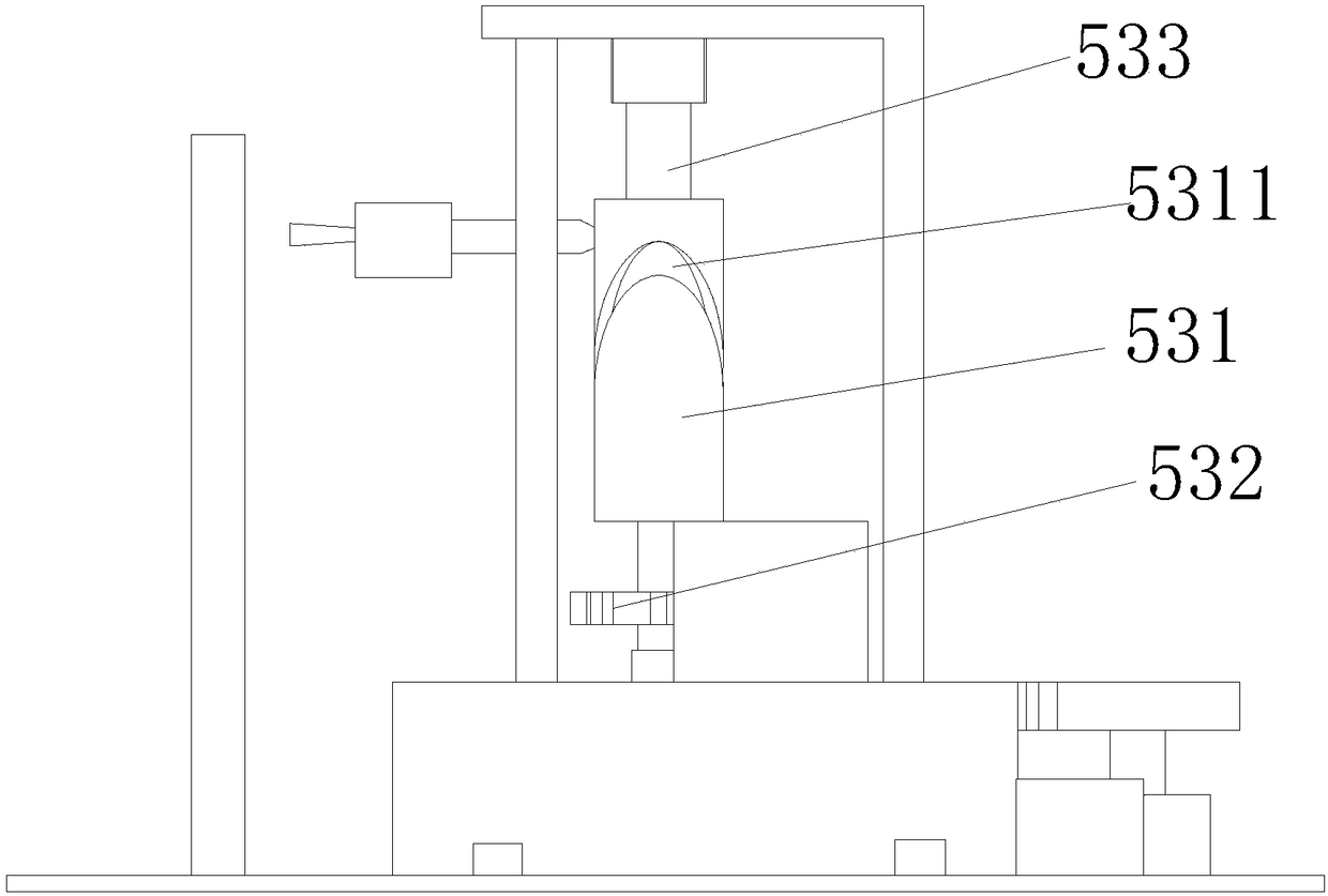 A lace cloth mud spraying device