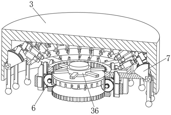 A vibration test device for automobile engine sealing gasket