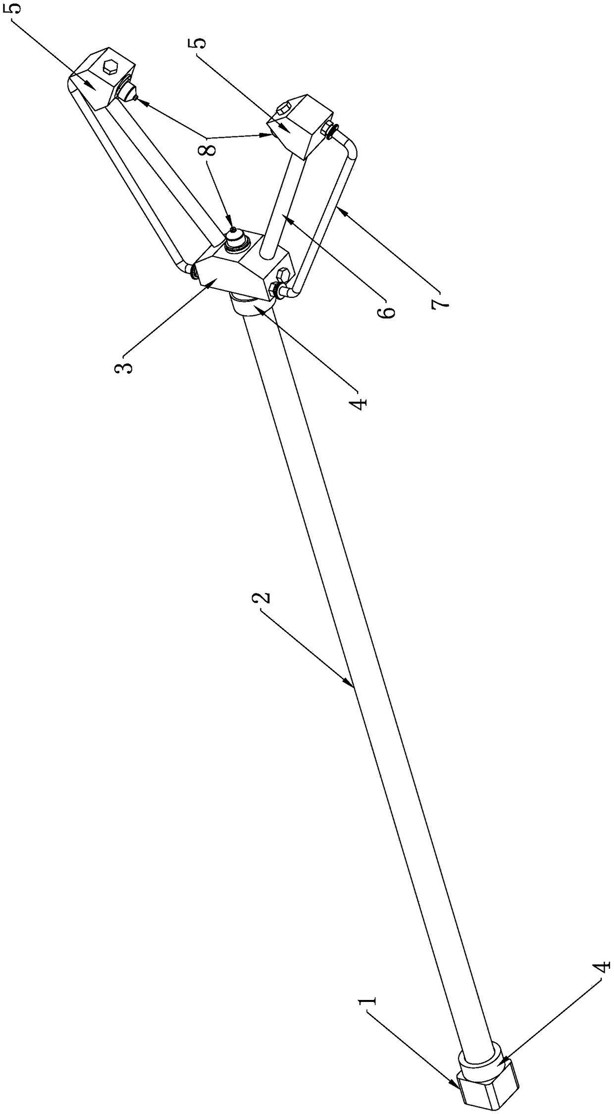 Steel wire rope oiling gun