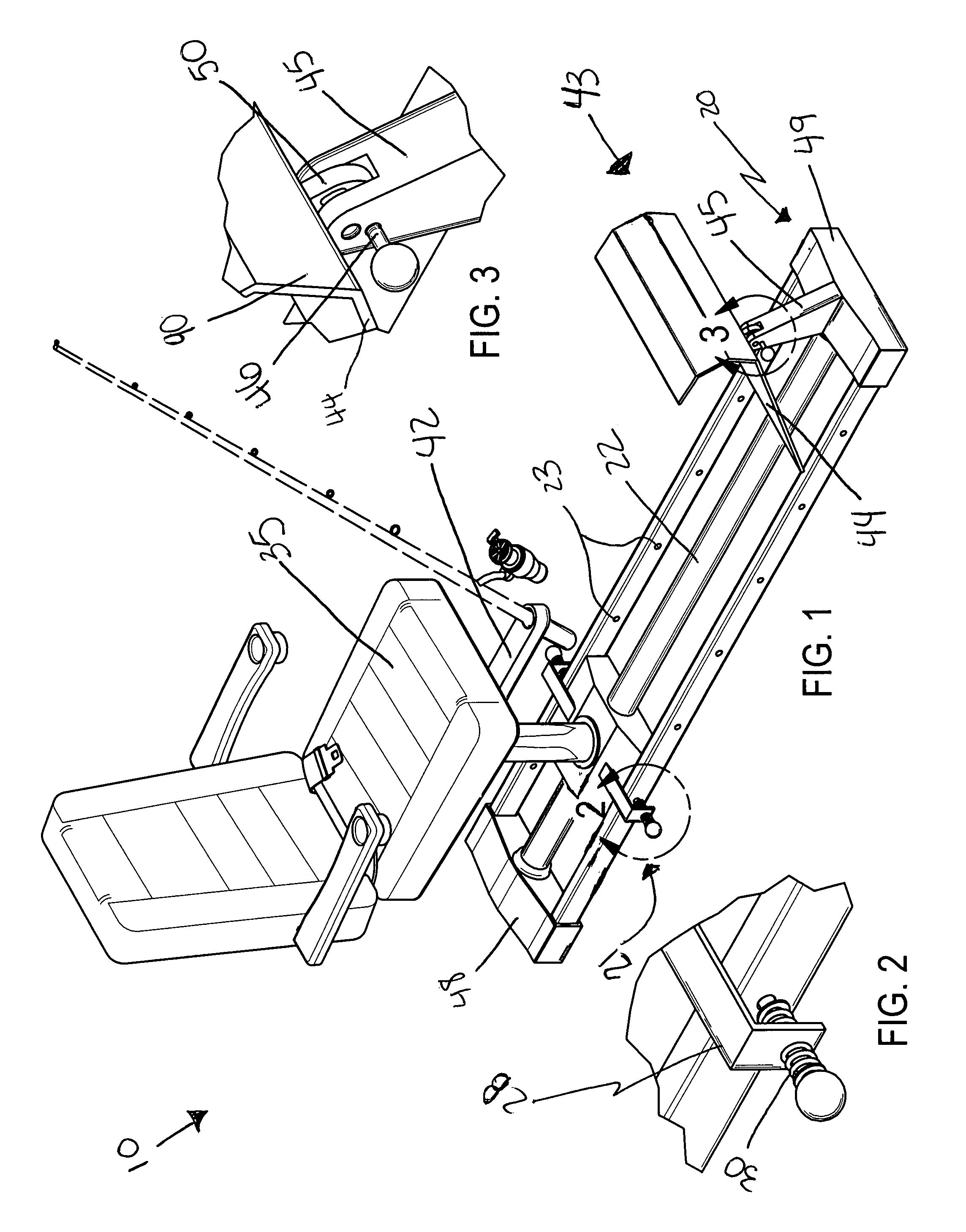 Adjustable fisherman seat assembly and associated method