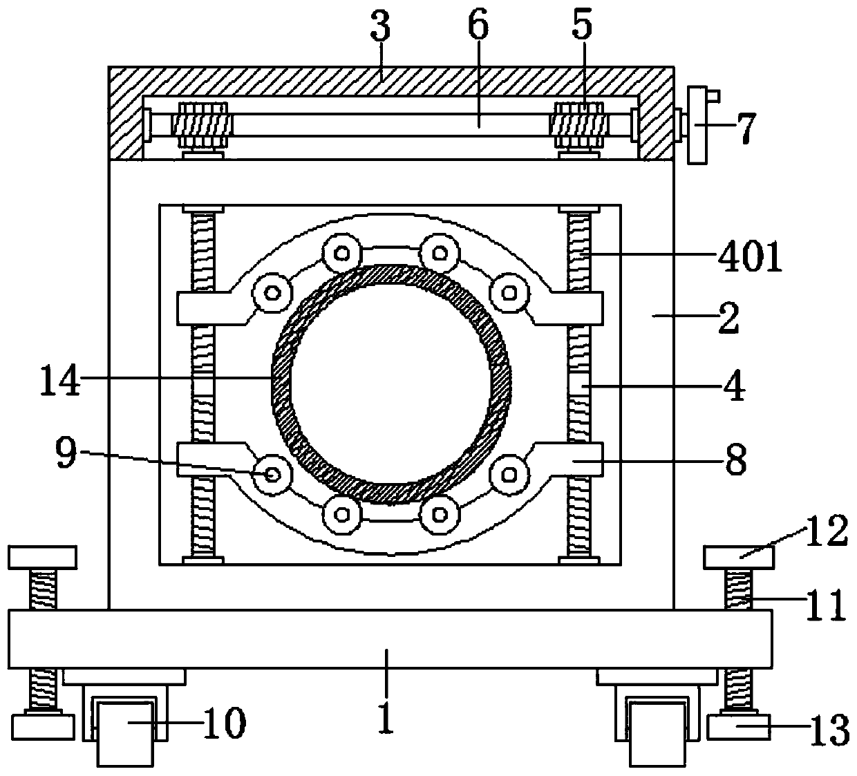 Supporting and fixing device for welding of pipe fittings