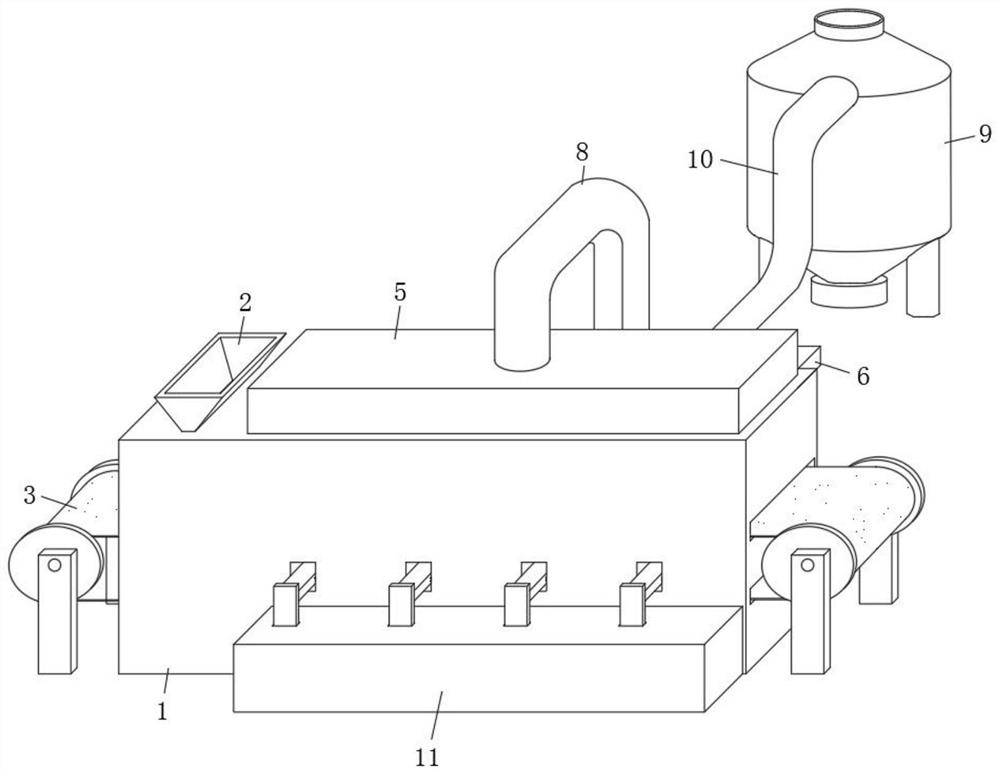 Food drying machine facilitating material turning