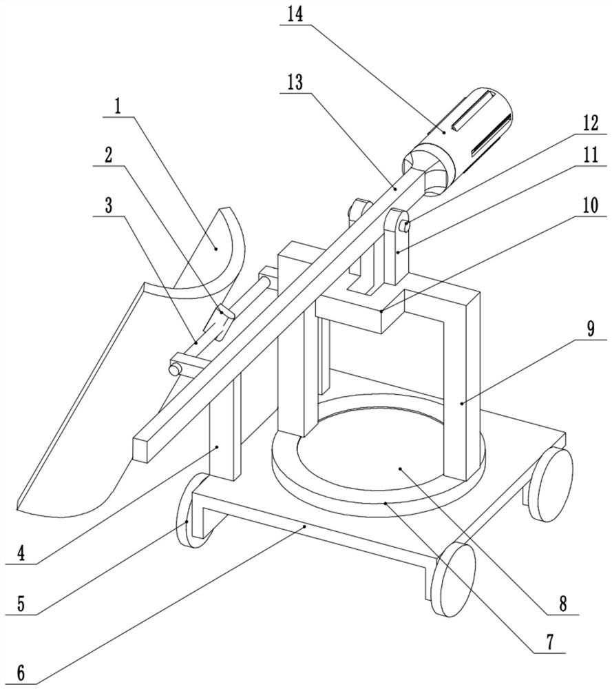 Cast bearing ring taking-out device