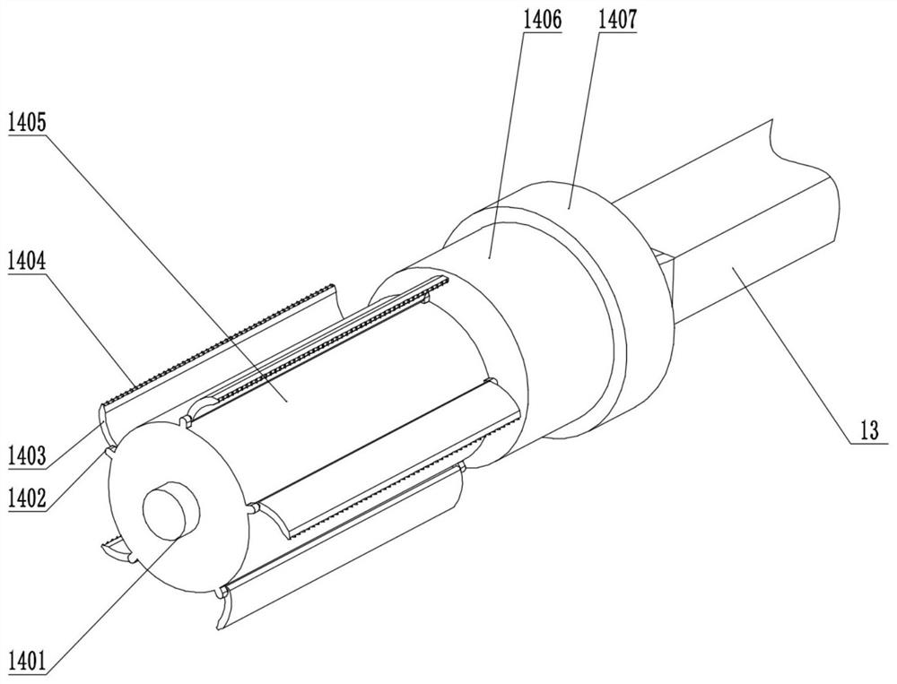 Cast bearing ring taking-out device