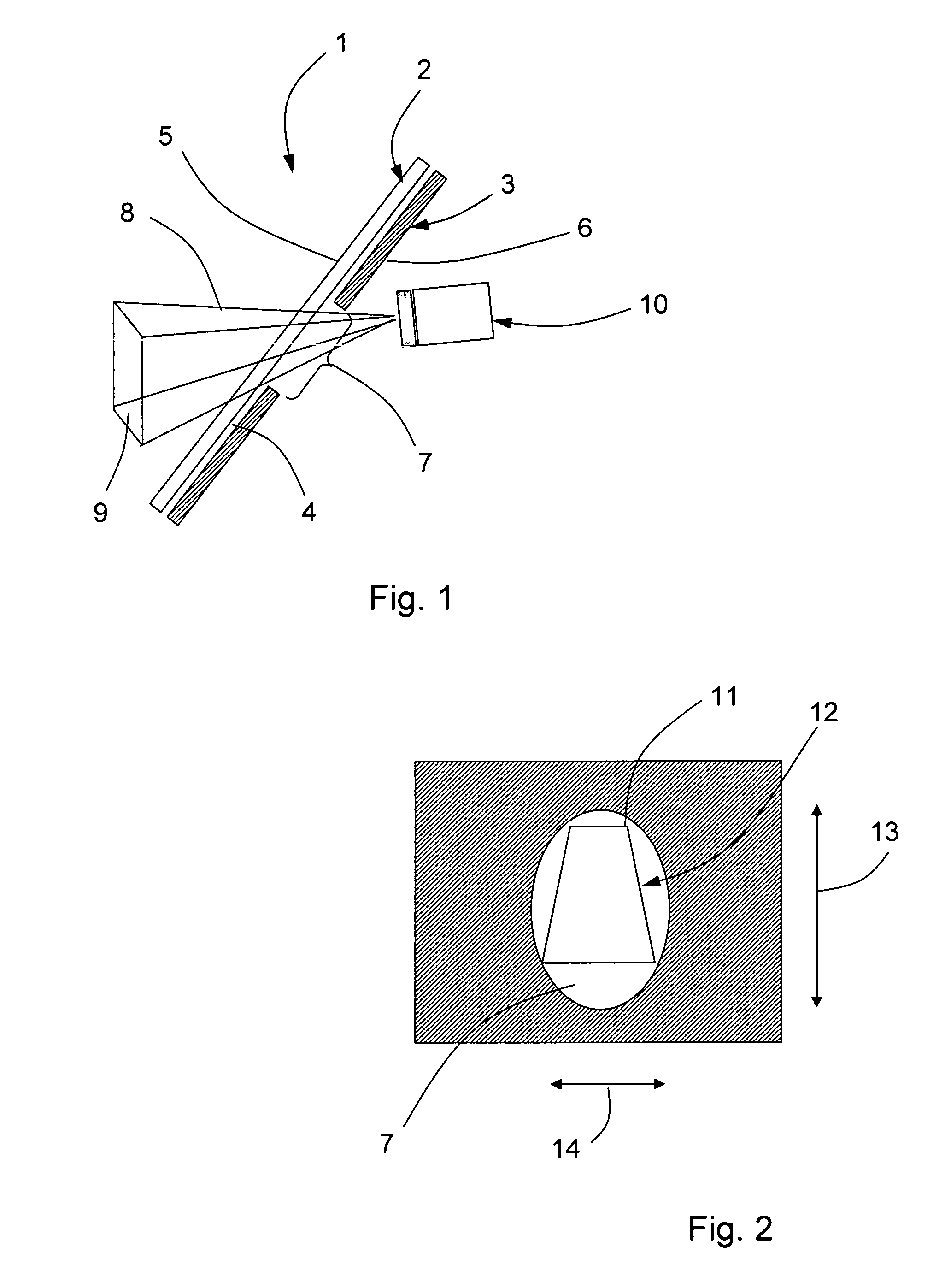 Glass pane having a detector for electromagnetic radiation