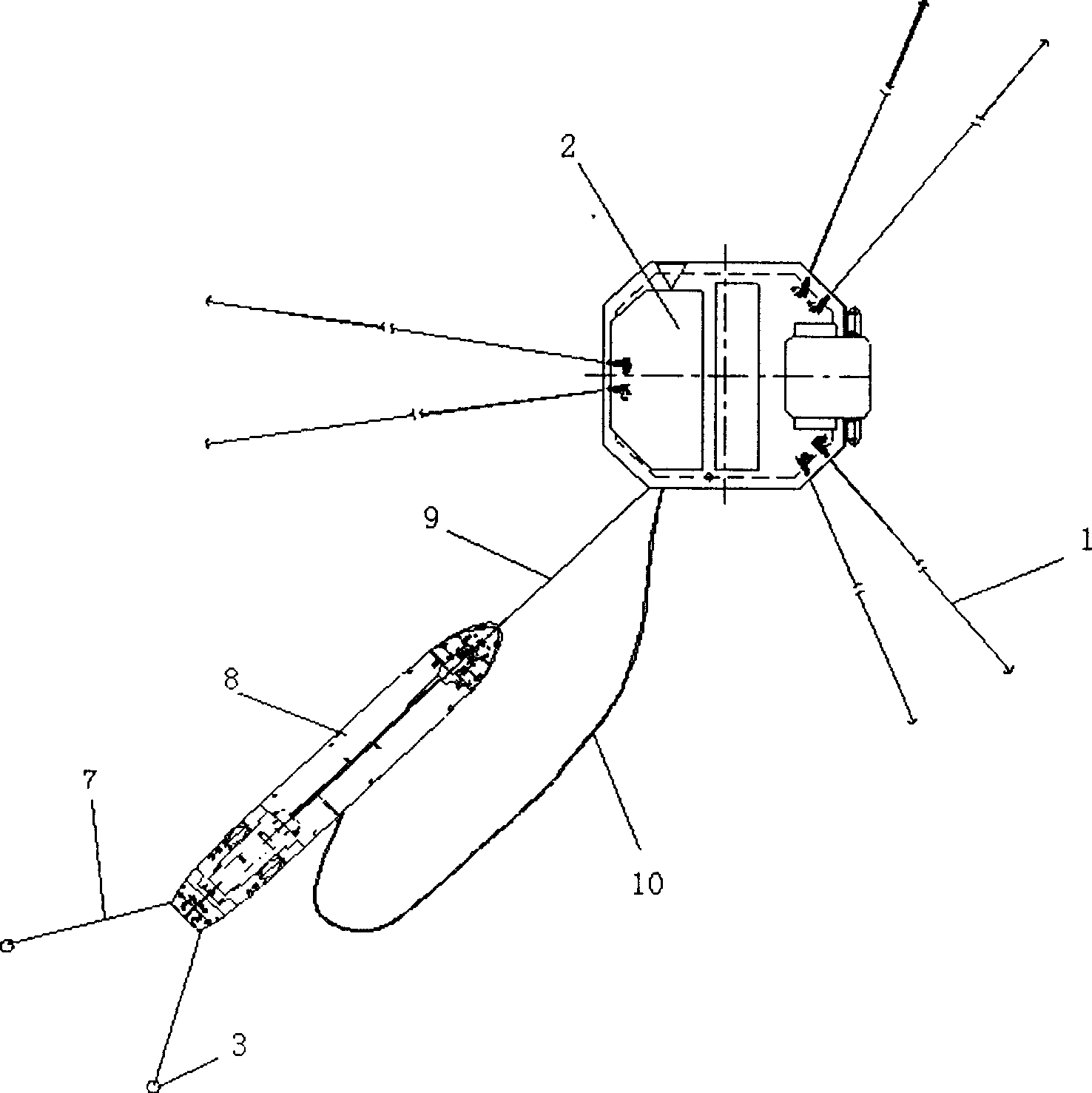 Flexible connection berthing method and apparatus for transferring oil on sea