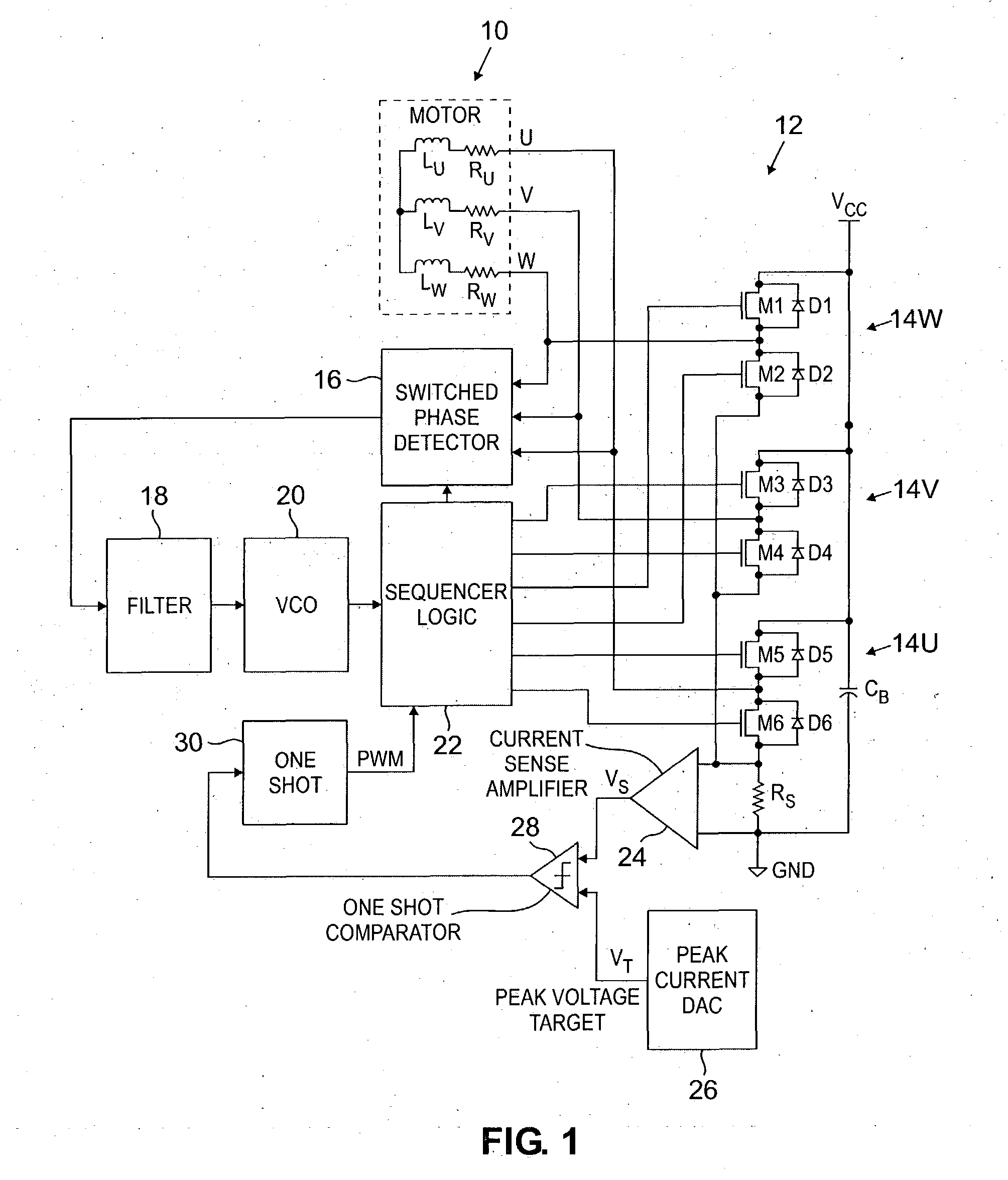 Hard drive spindle motor controller with reverse current prevention