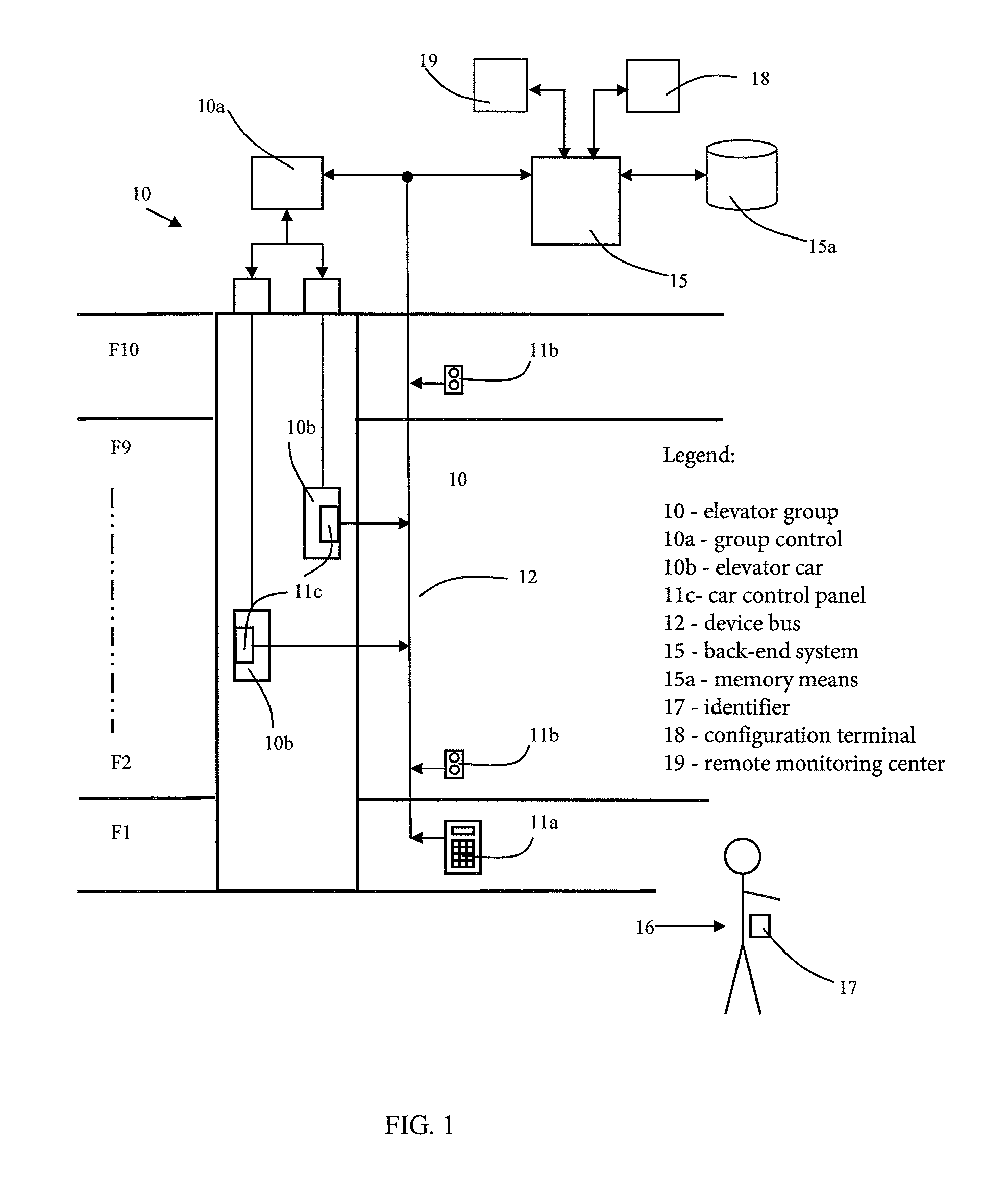 Conveying system having a detection area