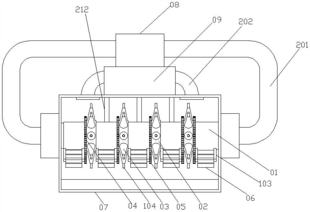 Electronic equipment mainboard recycling and dust removing device