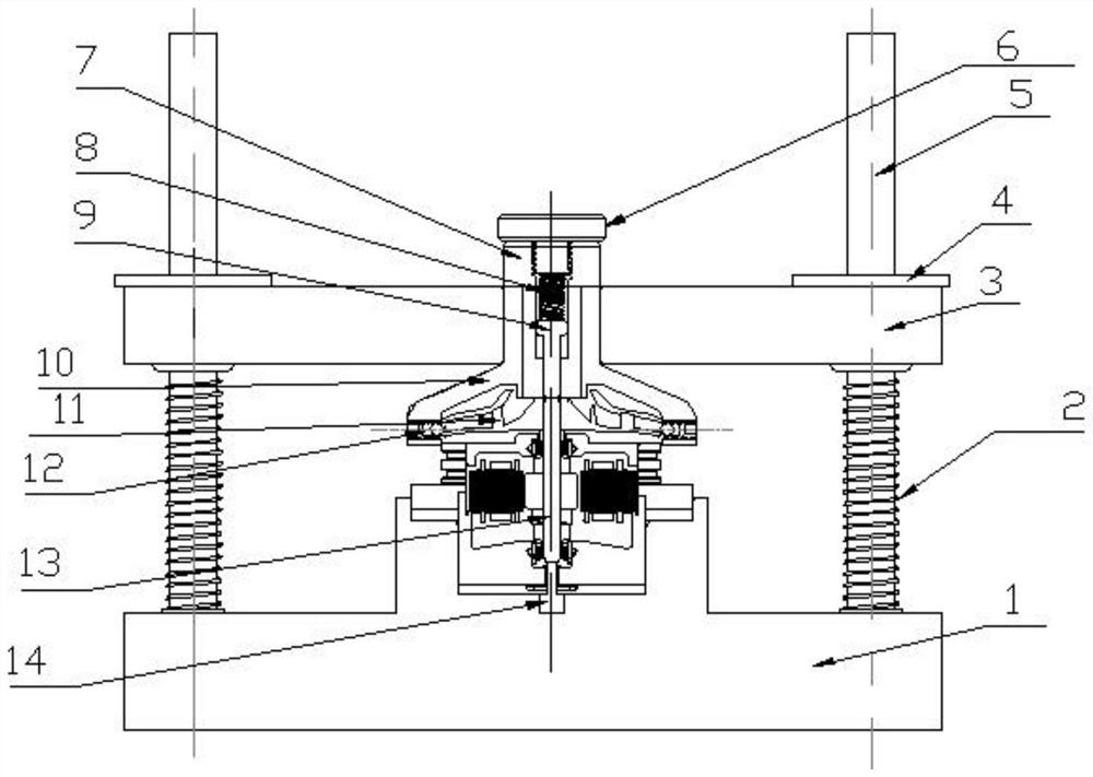 Press fitting device for micro fan impeller
