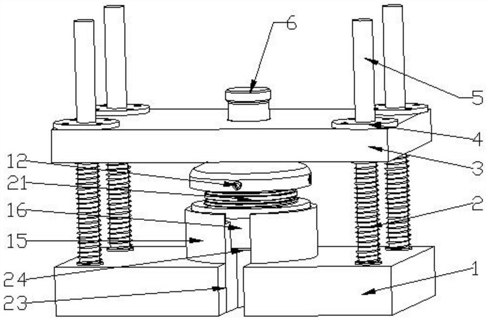 Press fitting device for micro fan impeller