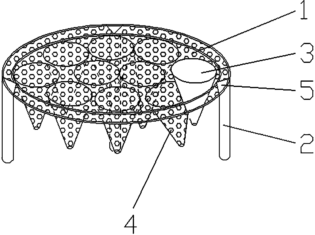 Rice dumpling shaping steaming frame