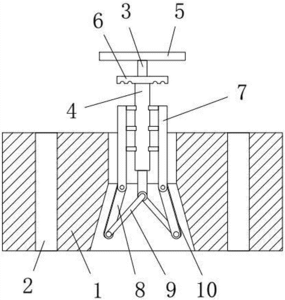 Hoisting structure for inner cone hole flange
