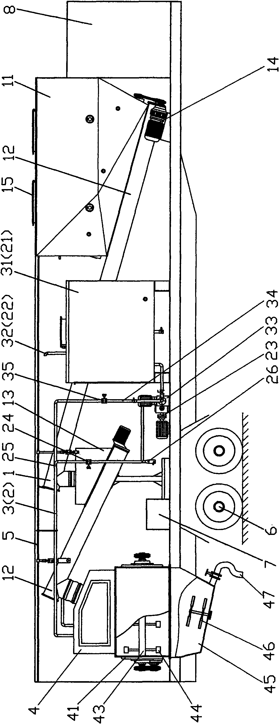 Movable type agitator for CA mortar