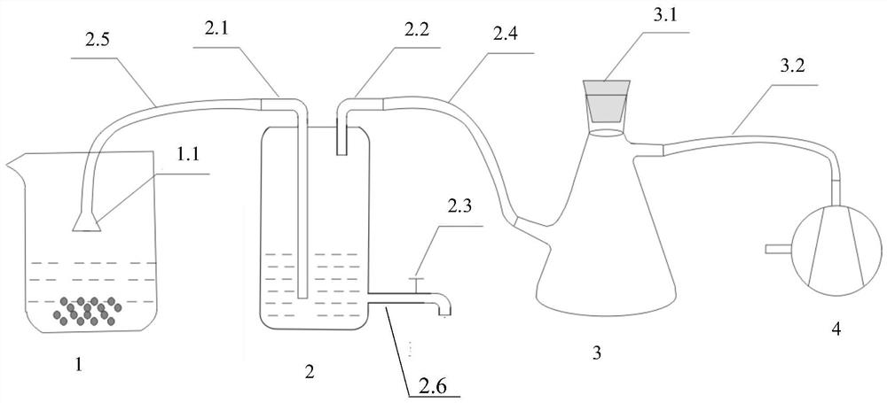 Acid liquor removal device and method for kerogen preparation