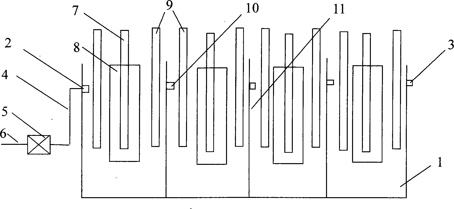 Device for processing foreign ion in chromium plating liquid