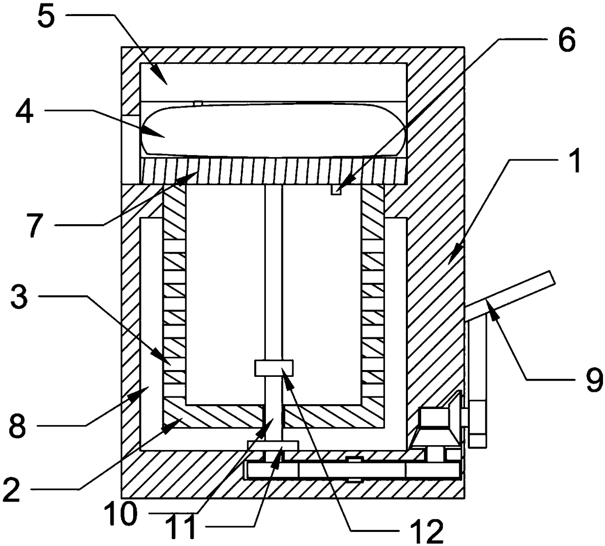 Centrifugal trash can