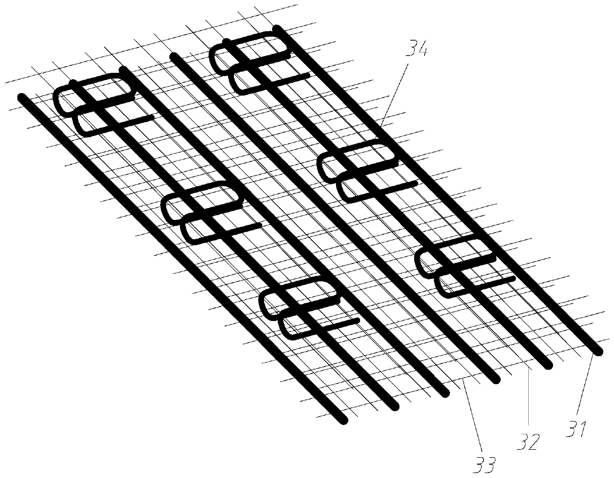 Prestress decoration concrete plank road plate and preparation method thereof