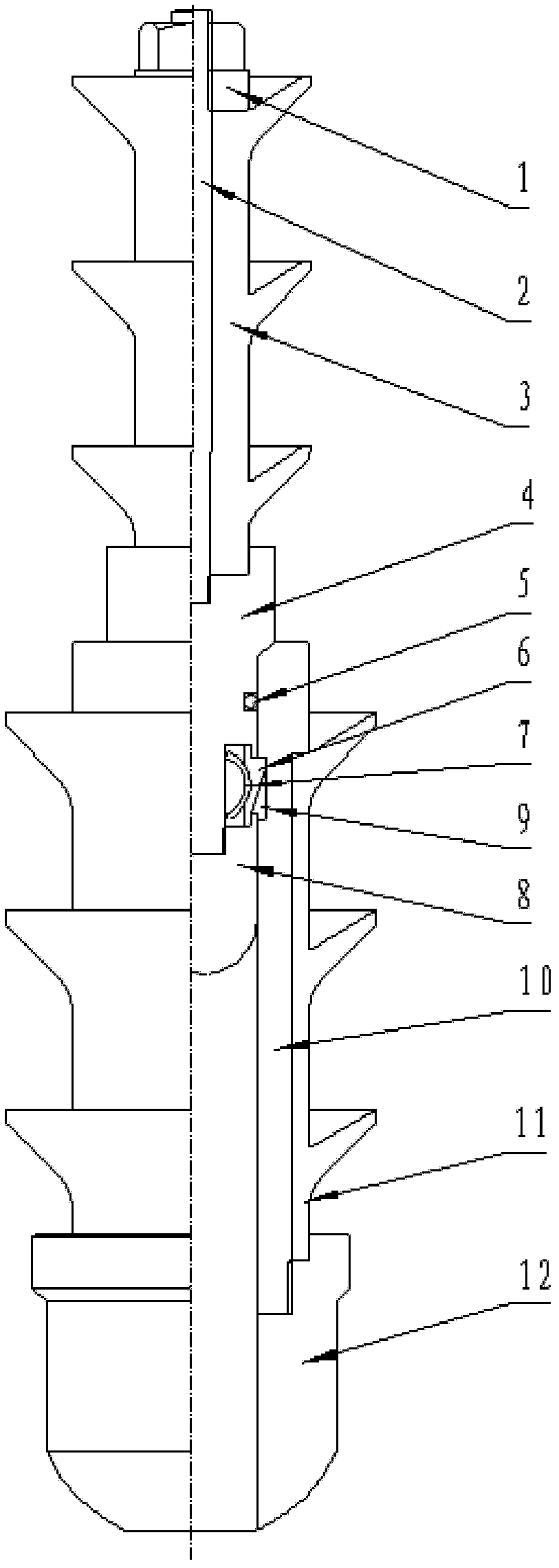 Drilling liner cementing rubber plug composite colliding device