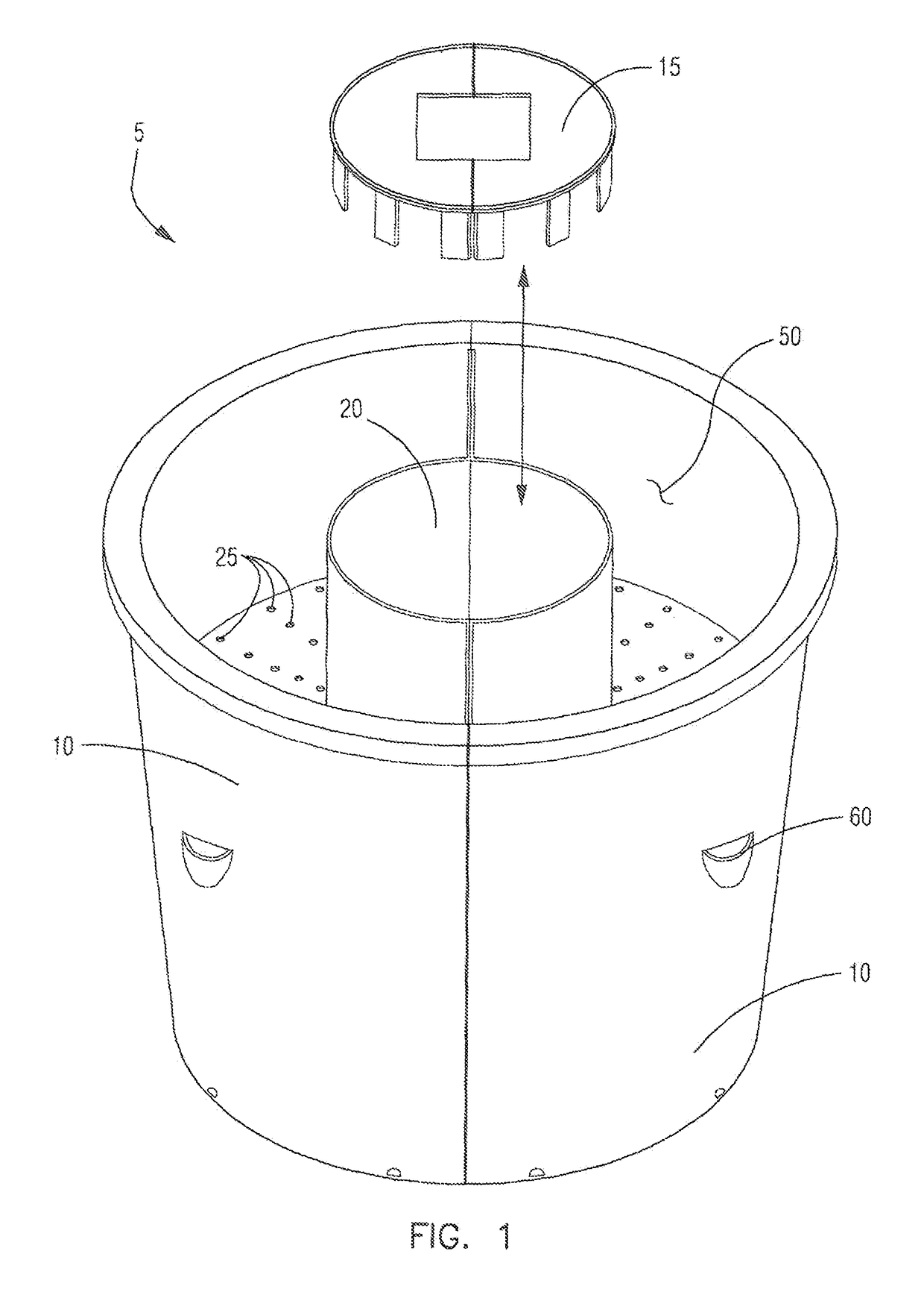 Sectional detachable flower pots