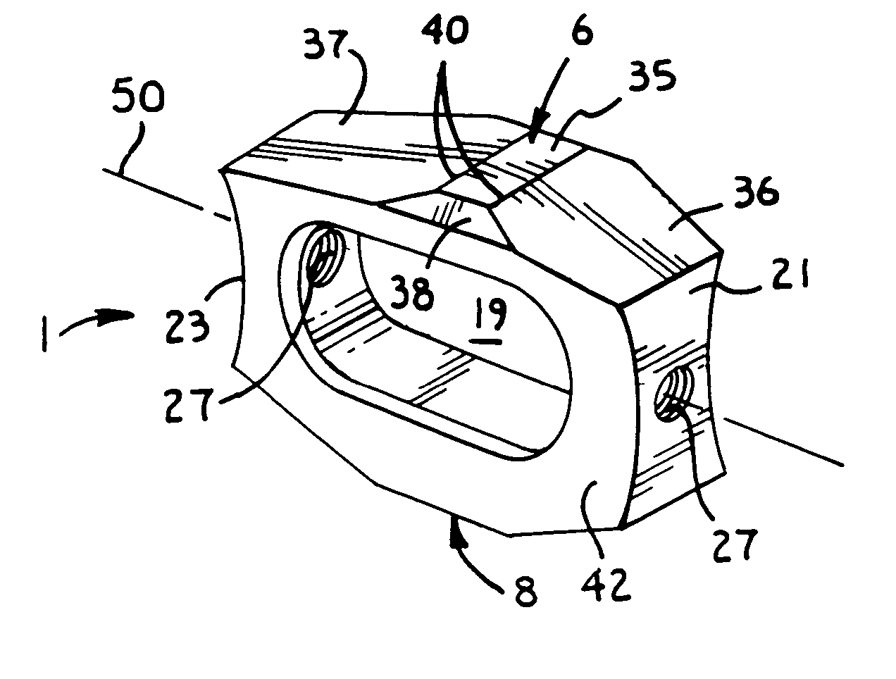 Convex spinal fusion interbody spacer