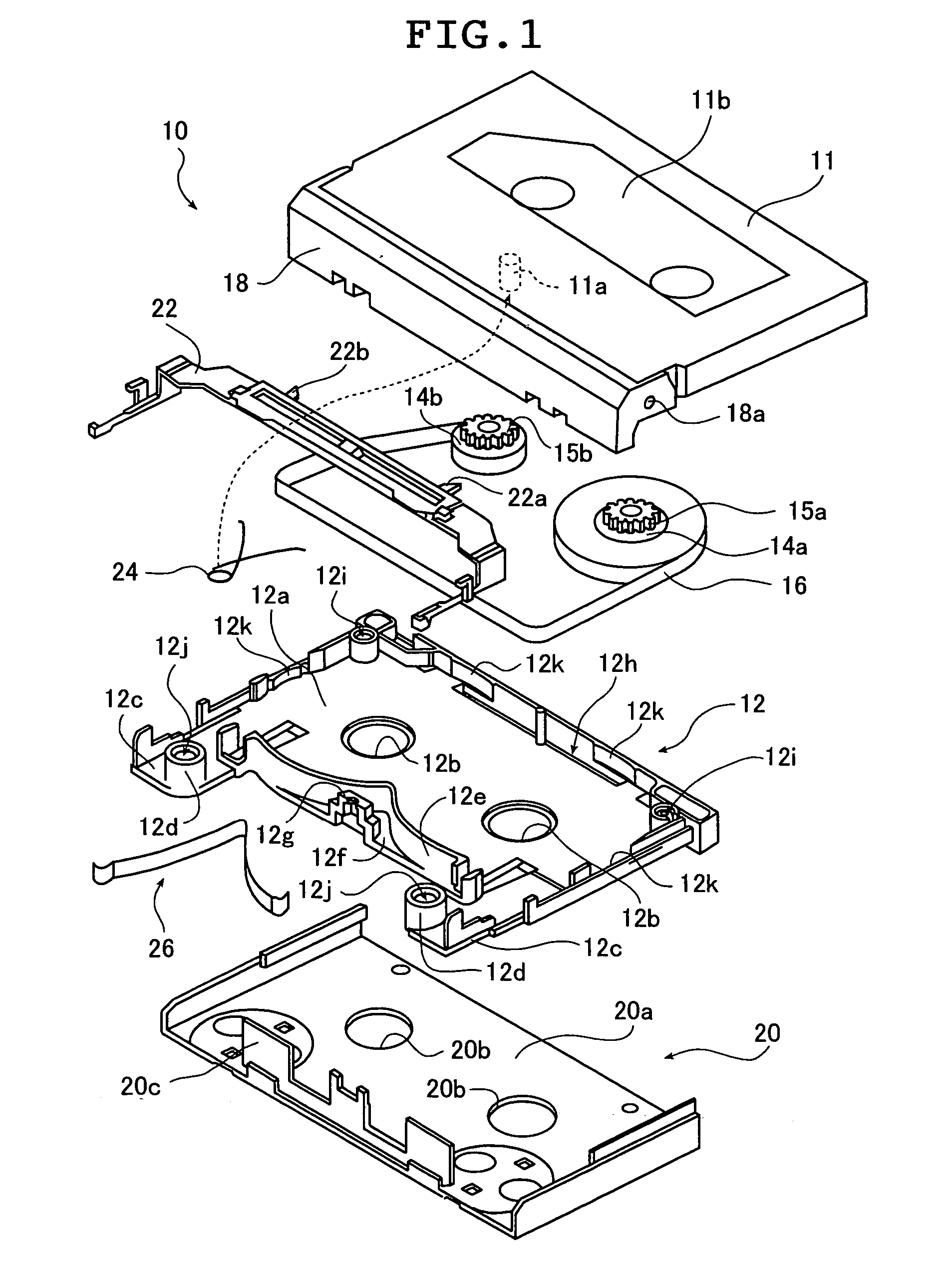 Recording medium cartridge having an accommodation portion for a noncontact-type memory