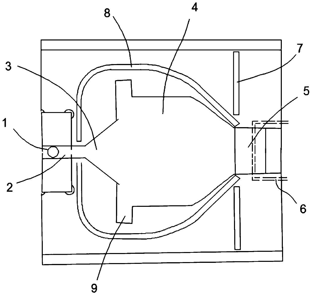 Injection molding die for die scale collection, die scale collecting system and die scale collecting method