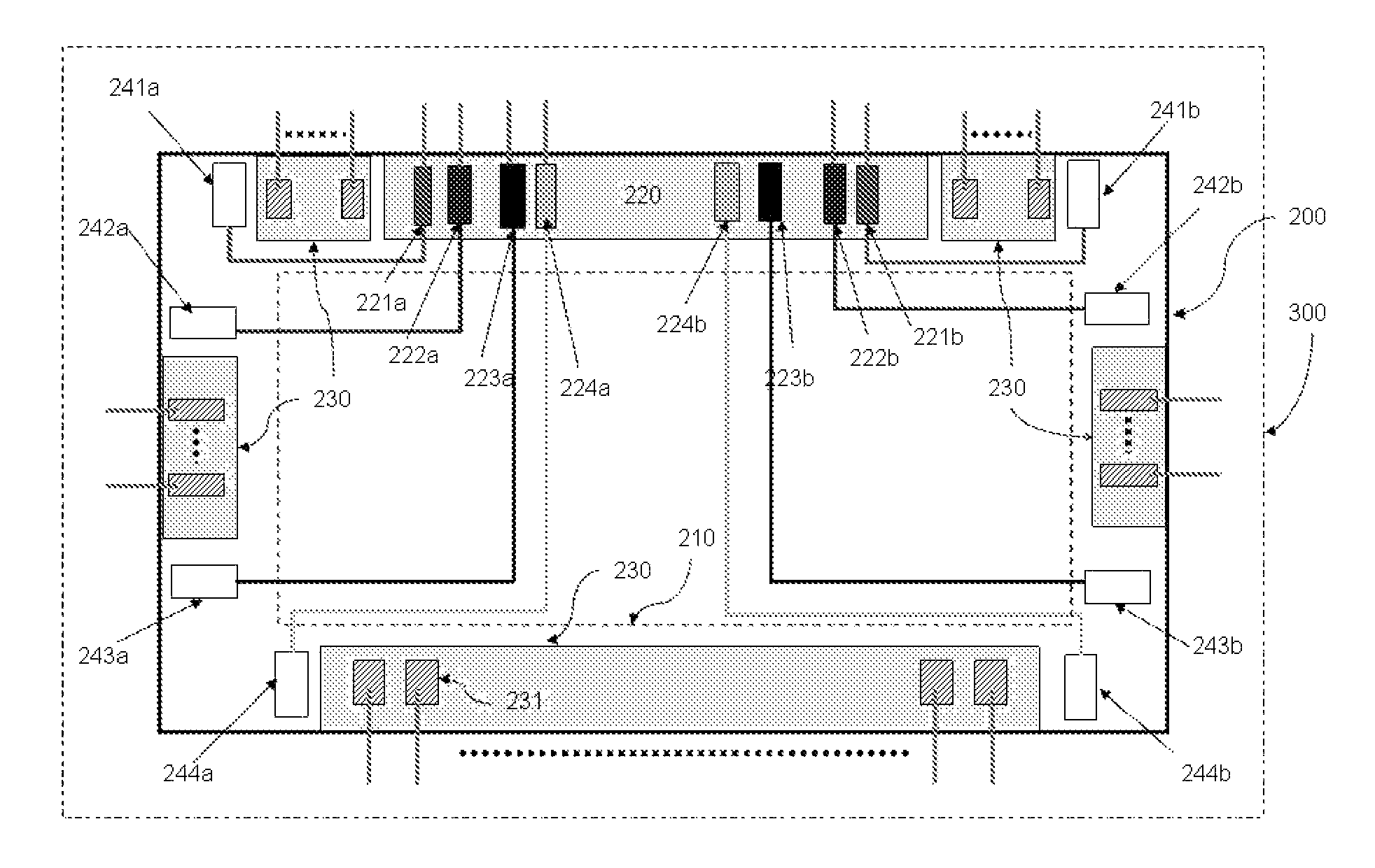 Pad layout structure of driver IC chip