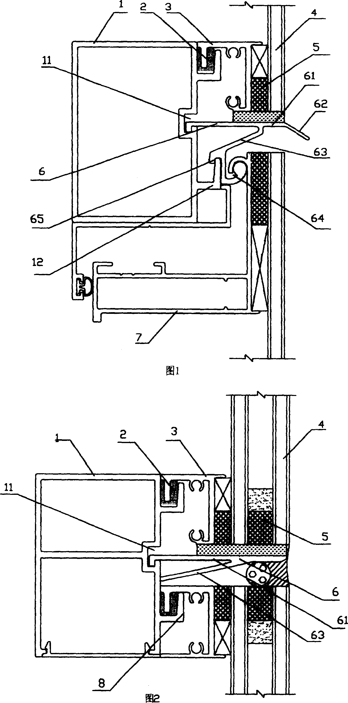 Glass supporting method and structure of glass curtain wall