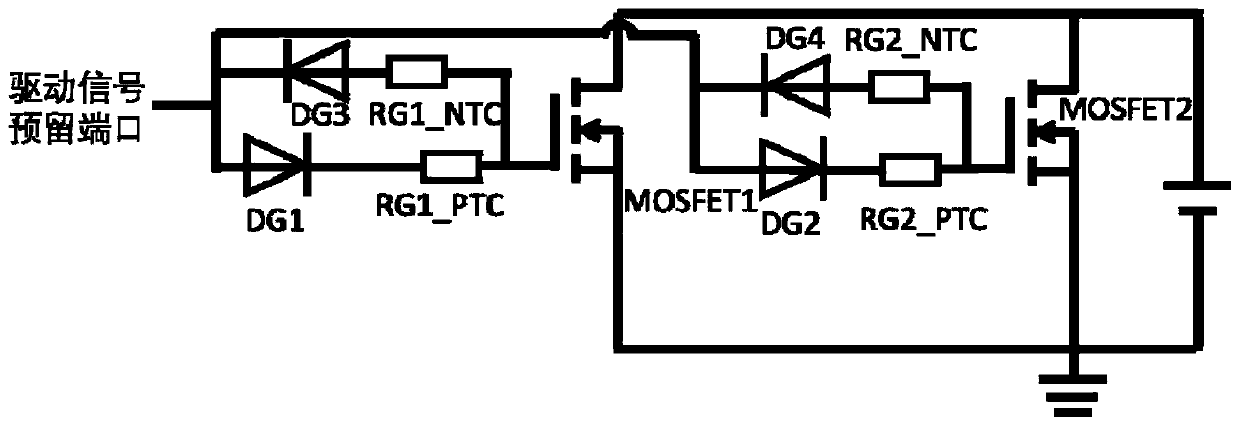 Driving circuit of plurality of MOSFET switching tubes connected in parallel