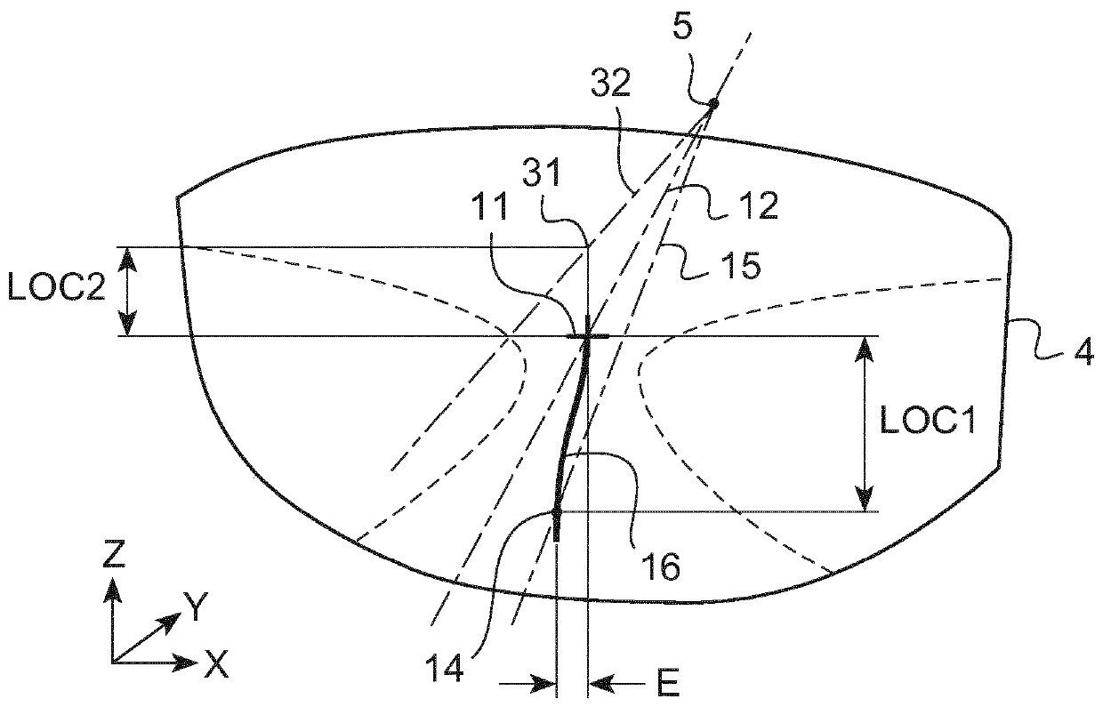 Progressive addition lens and method for manufacturing thereof