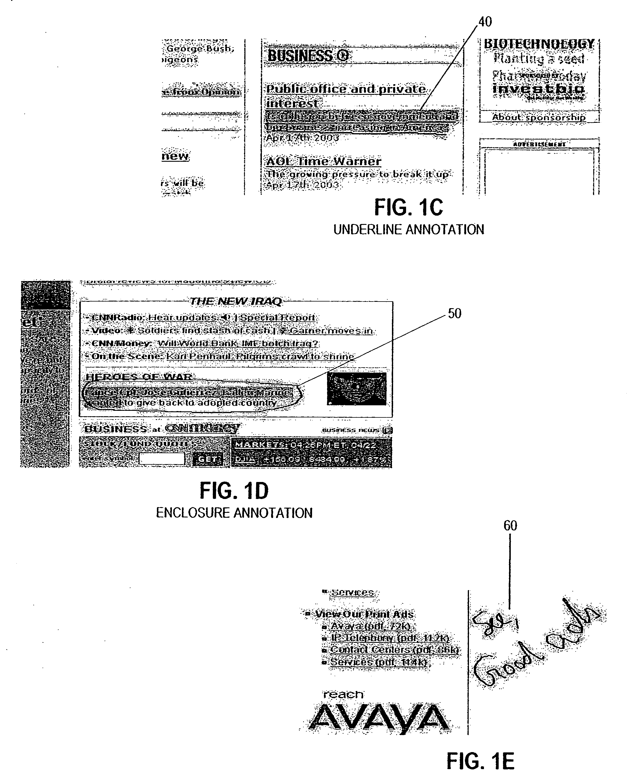 Method for storing and retrieving digital ink call logs