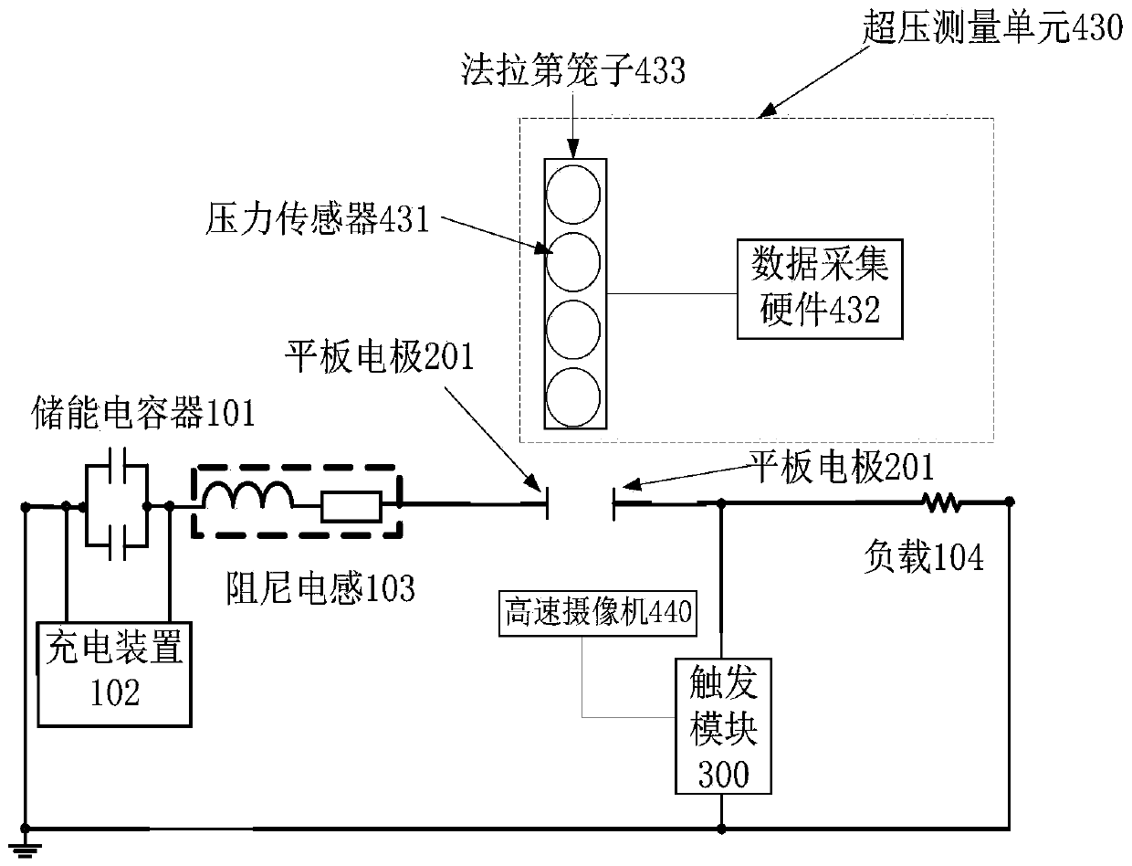 High-current arc shock wave detection system