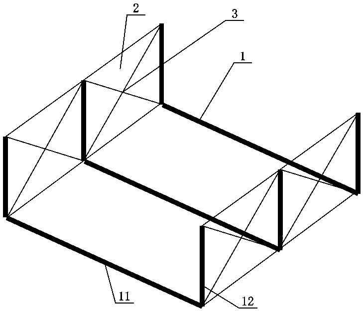 Retaining wall reinforcing device and method for narrow riverway