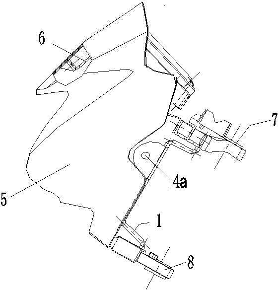 Installation bracket of front steering lamp and front fairing