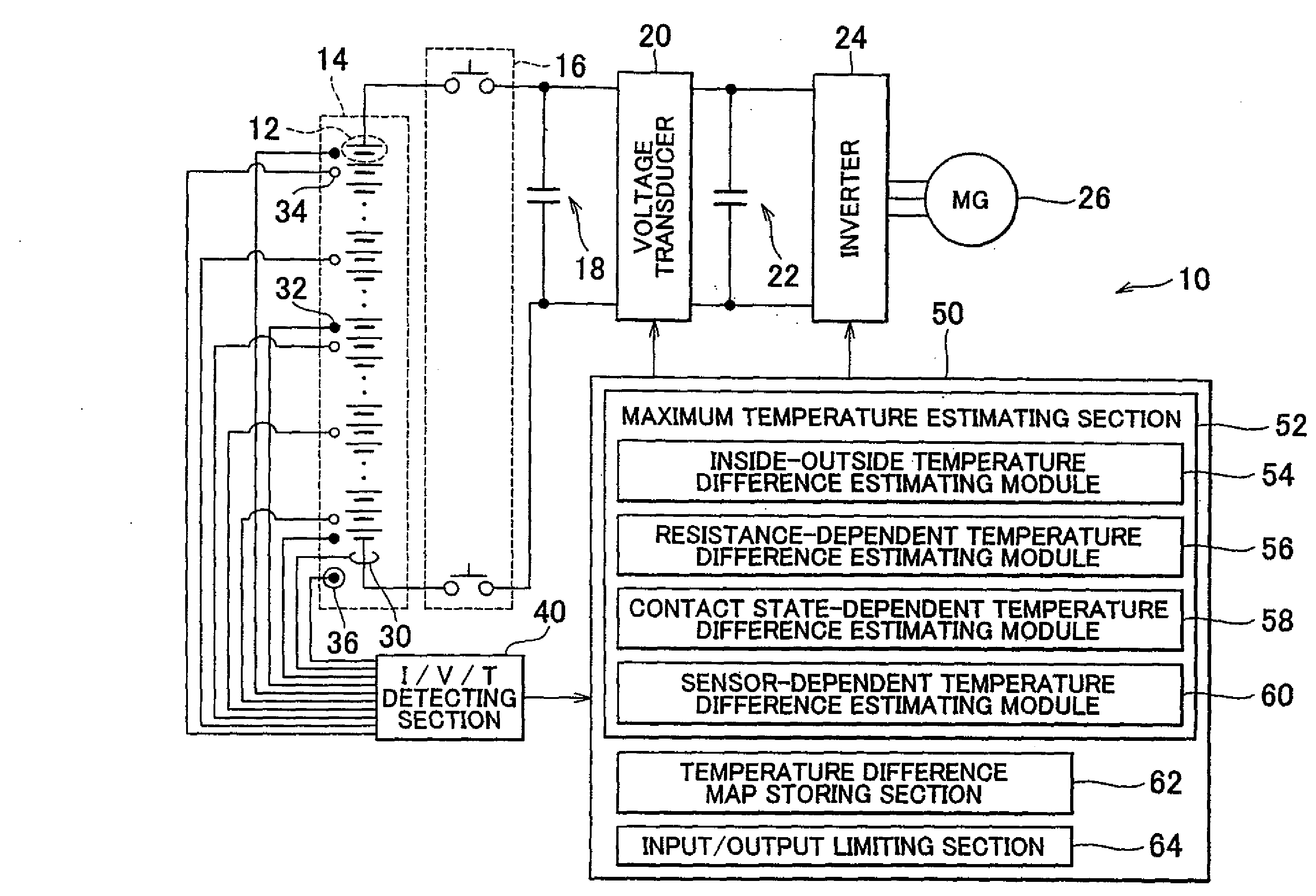 Battery pack input/output control system