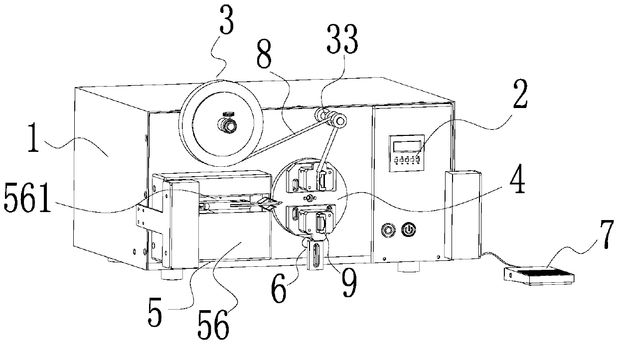 A semi-automatic film sticking device