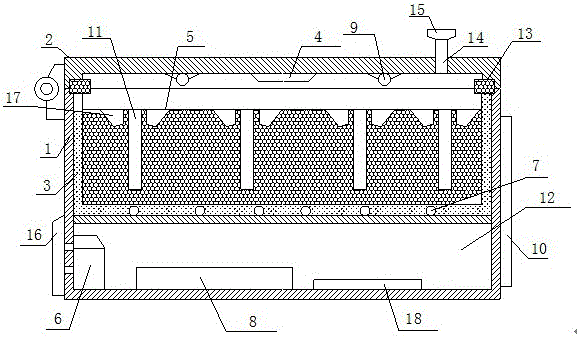 Reagent storage box for detecting gene sequences