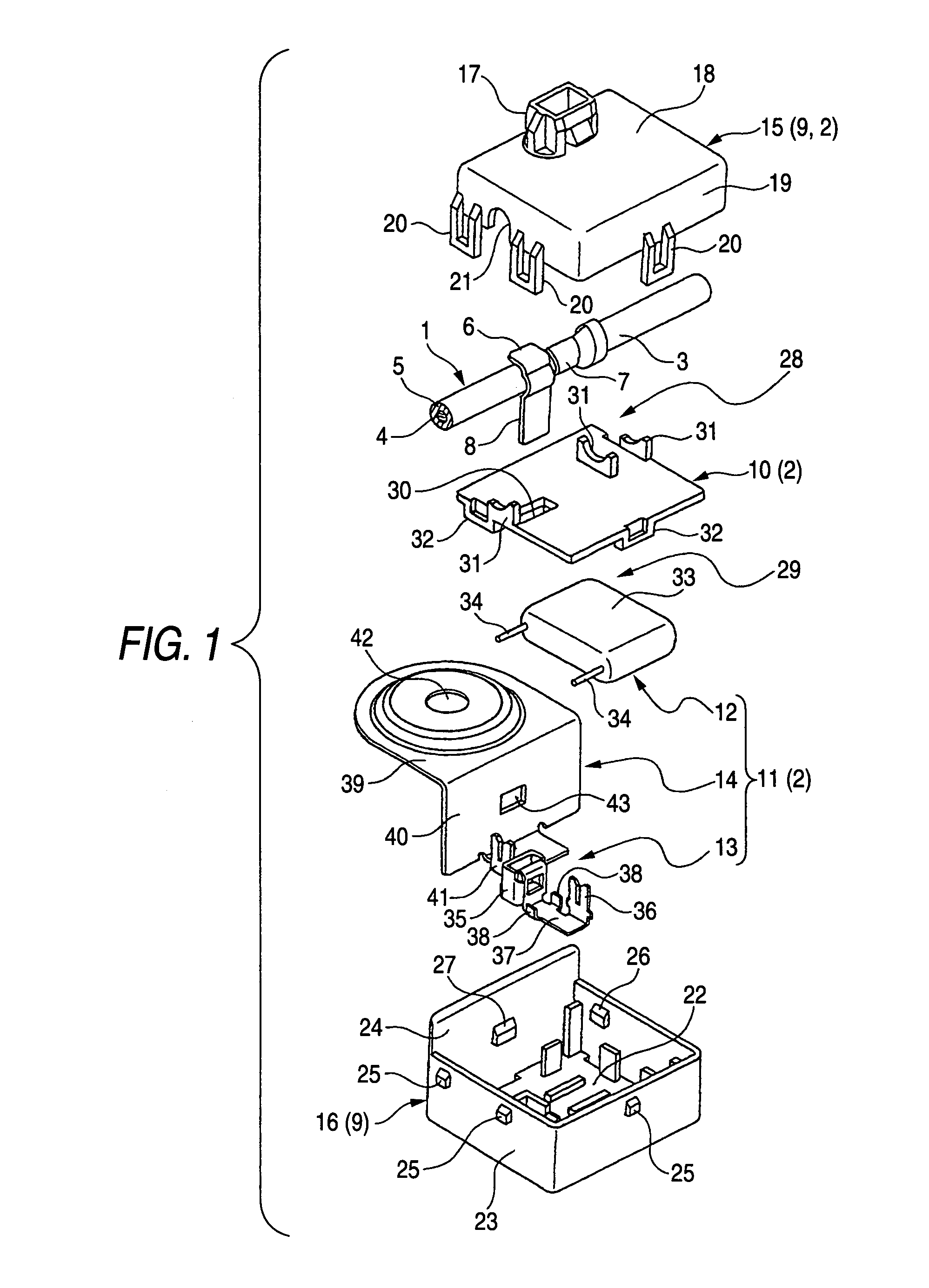 Structure of connecting wire to element-containing unit