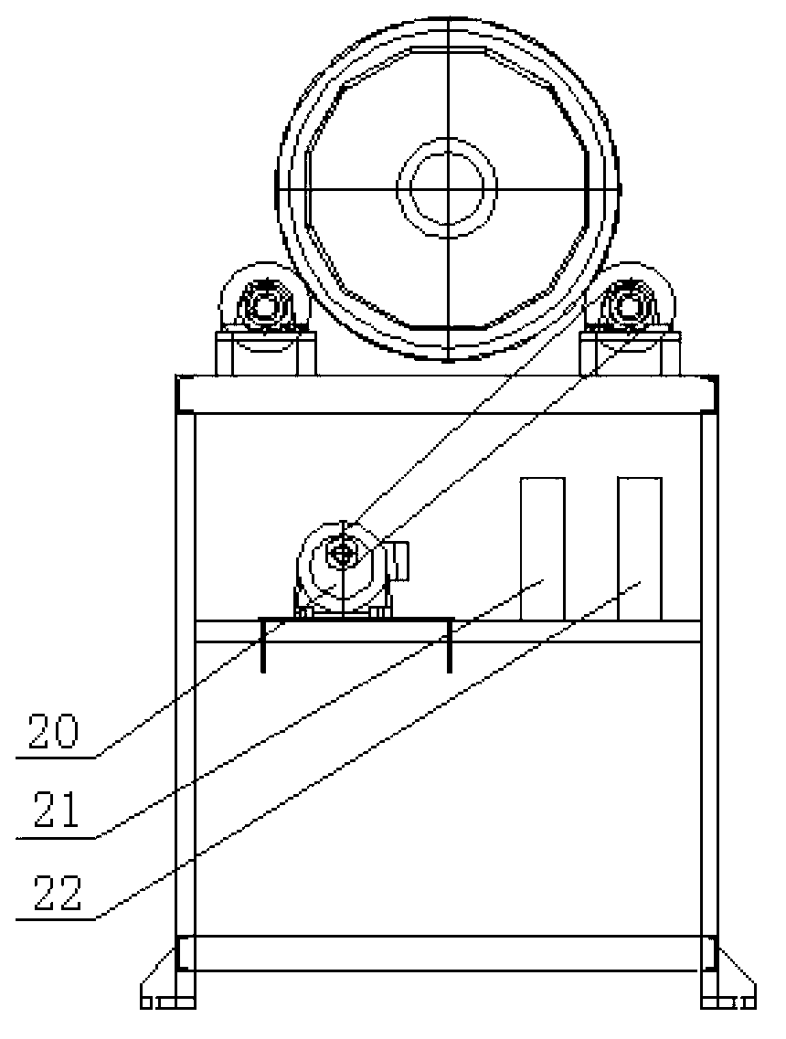 Material separation device on basis of friction static electricity