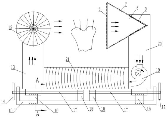 Castanea mollissima pollen collecting device and collecting method