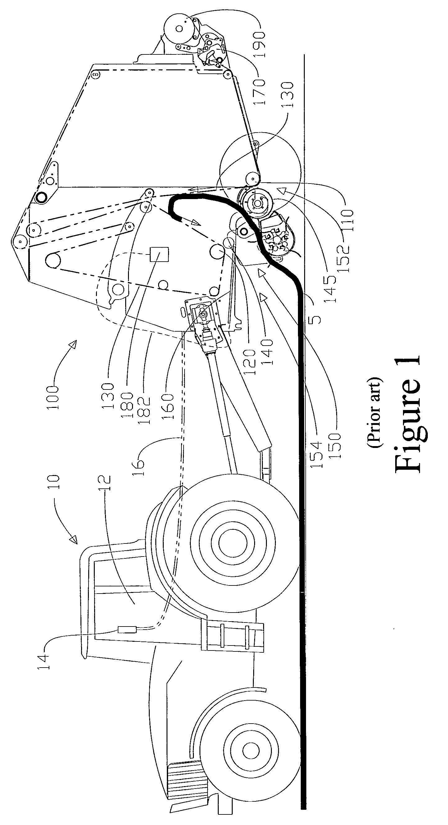 Method of initiating automatic feed of bale wrapping material