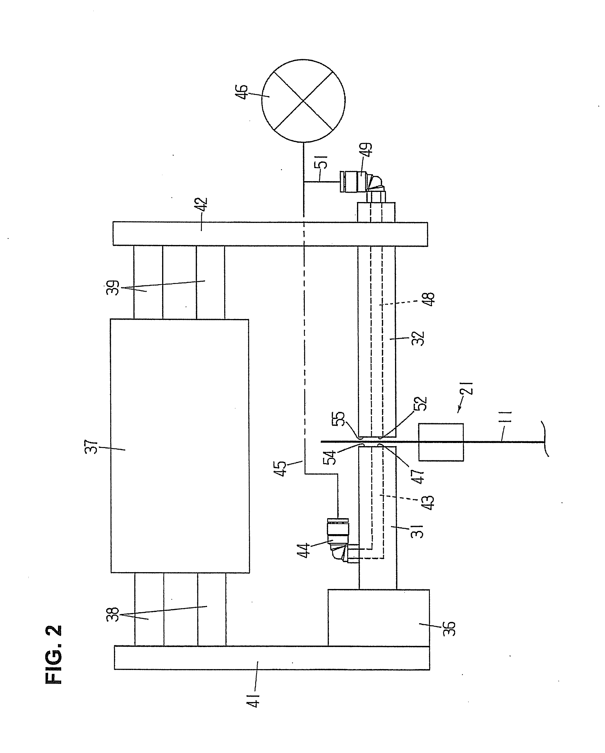Method and device for sealing gas in a gas compartment-equipped bag