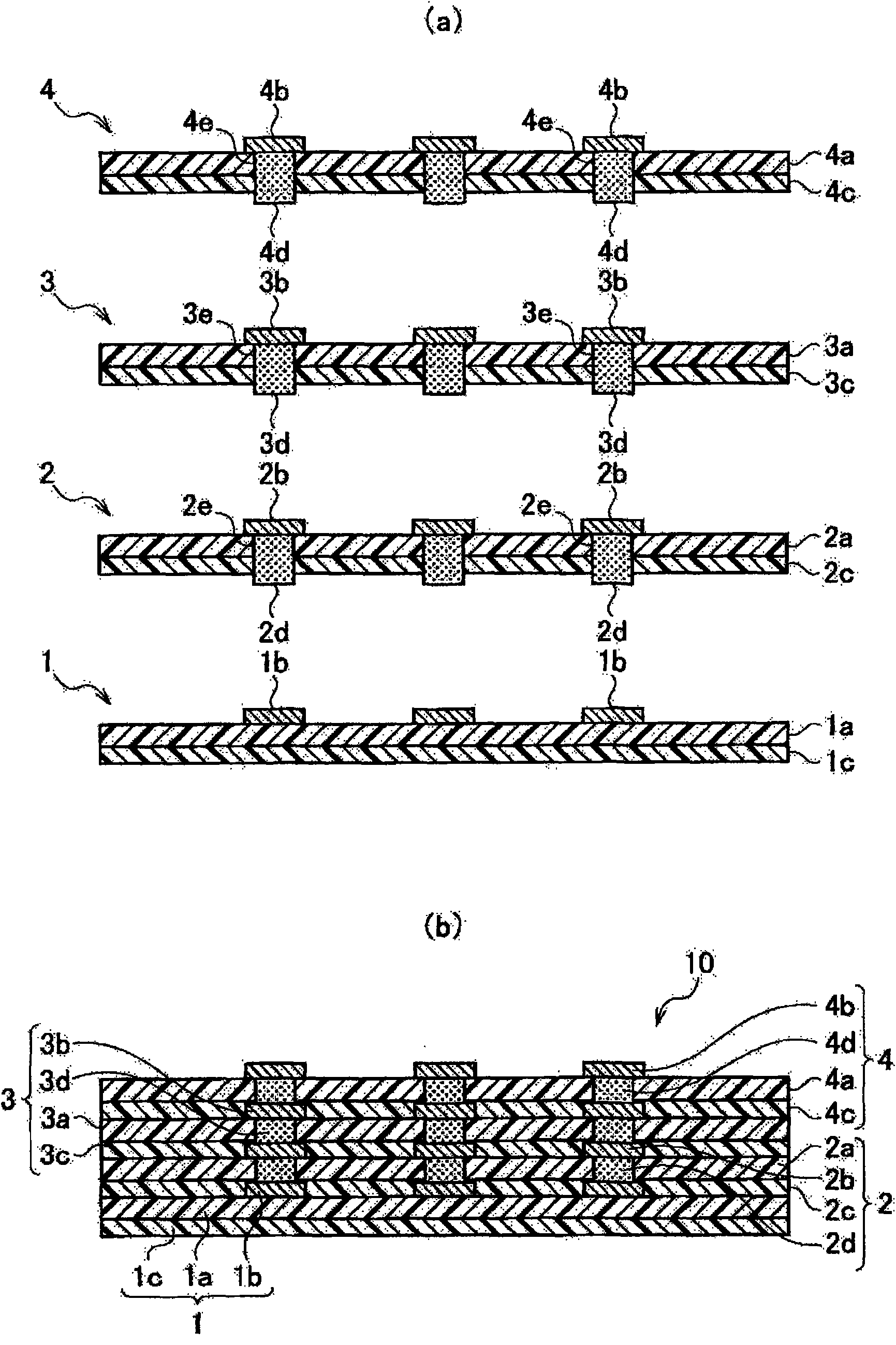 Laminated wiring board and method for manufacturing the same